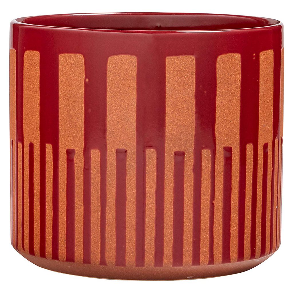 Rivet Modern Global Ceramic Stoneware Planter, 7.9